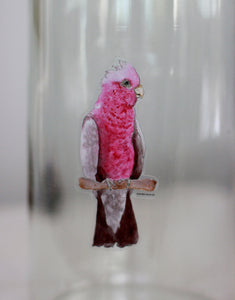 Galah Watercolor Sticker: Waterproof Vinyl Decal