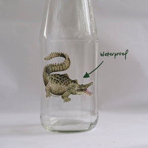 Crocodile Vinyl Sticker: Waterproof Reptile Decal
