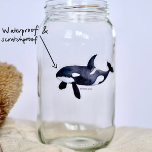 Orca sticker, waterproof sticker, vinyl sticker, outdoor sticker, laptop sticker, orca, killer whale sticker