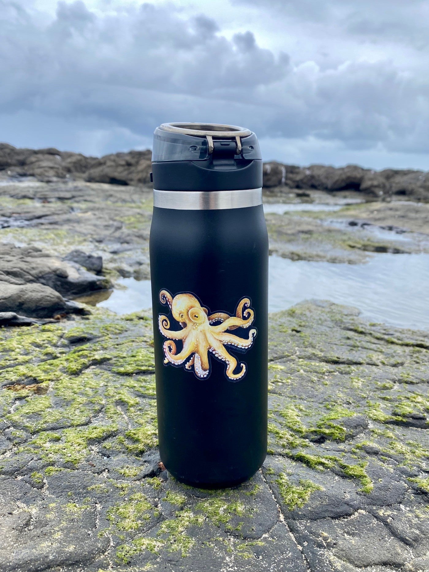 Watercolor Octopus vinyl Sticker