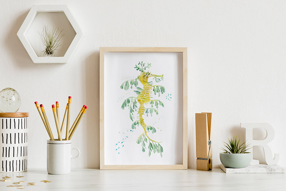 Leafy sea dragon print