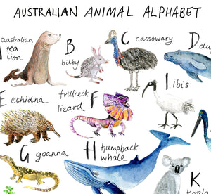 Australian animal alphabet DIGITAL DOWNLOAD