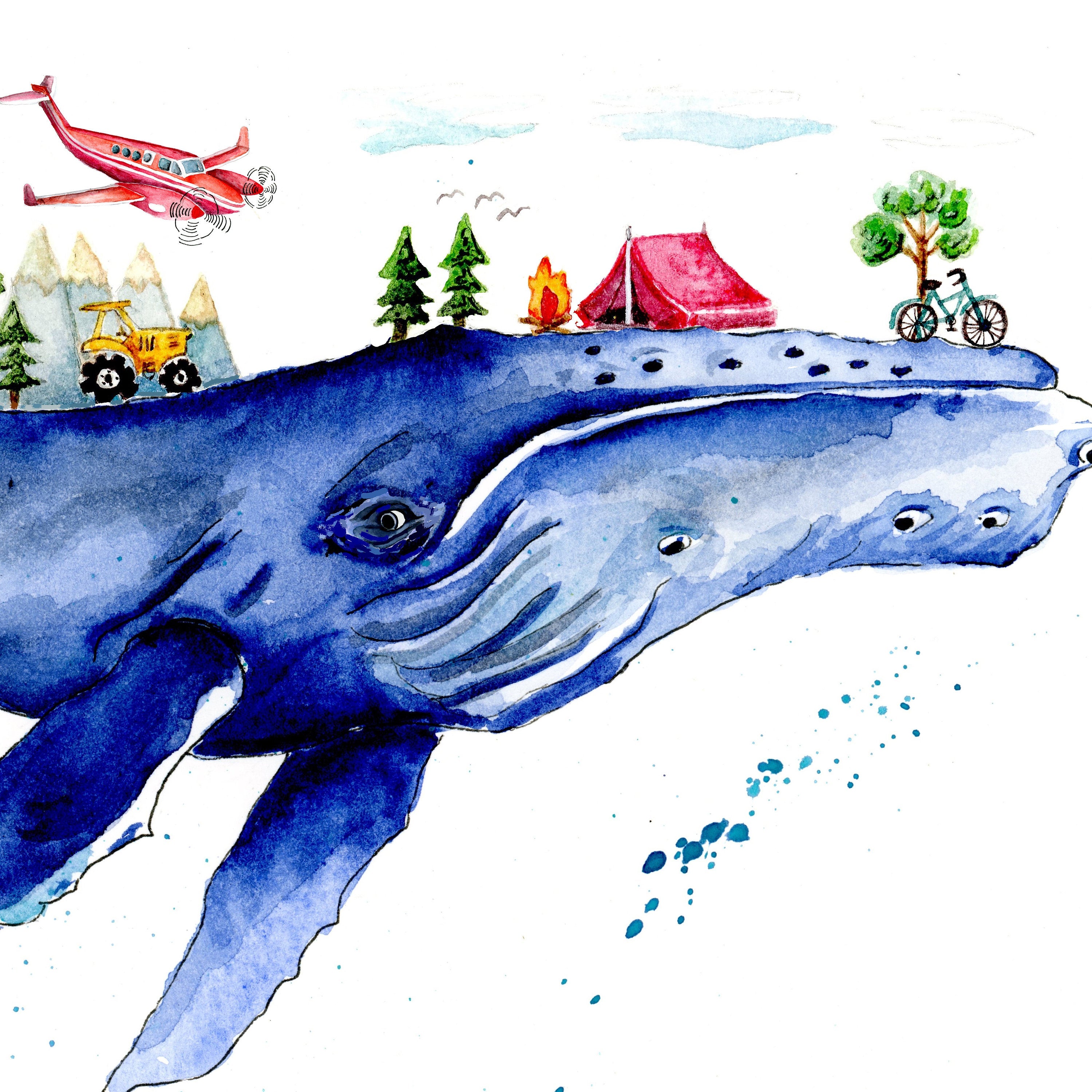 Humpback whale dream's print