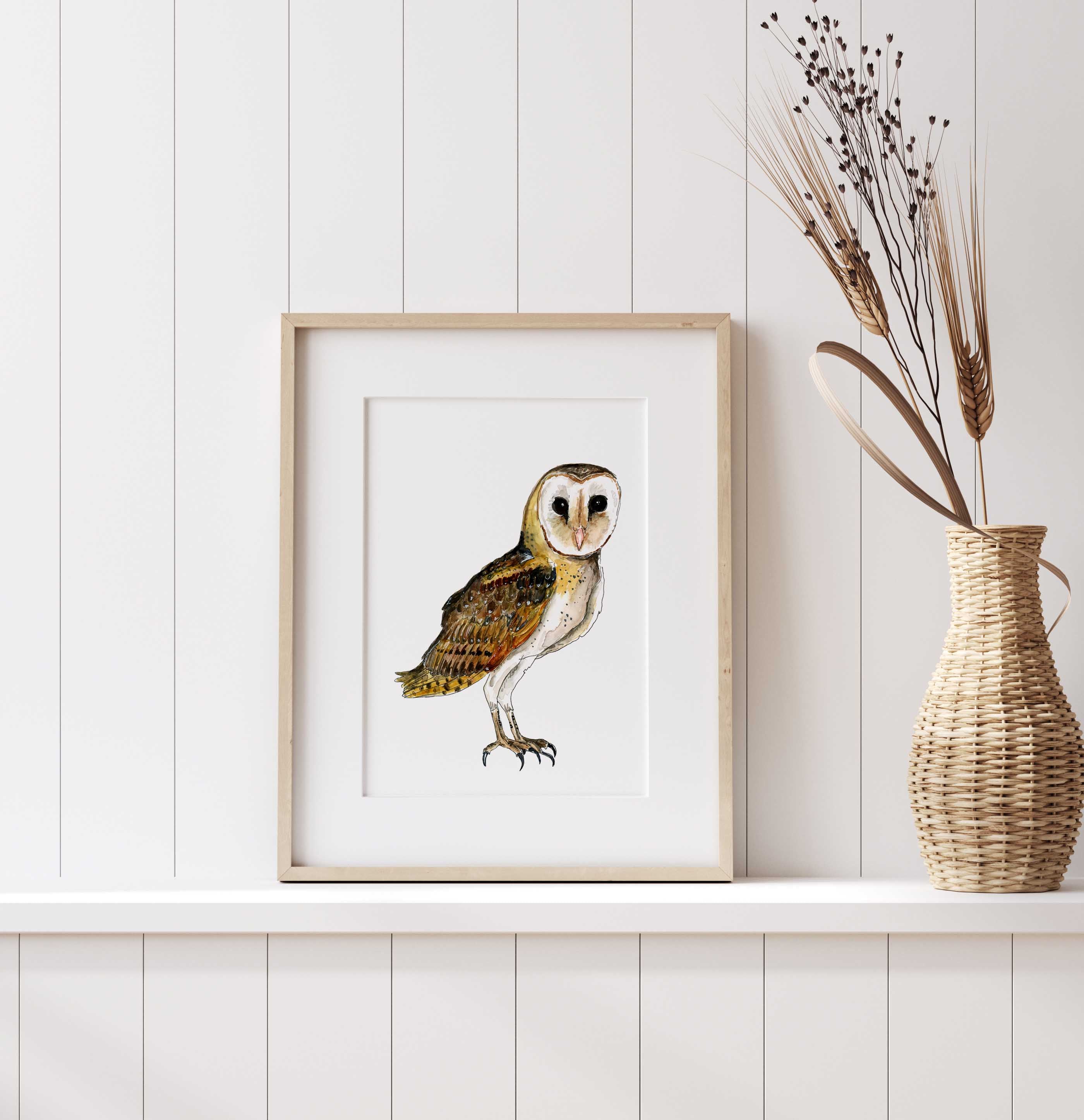Eastern grass owl print